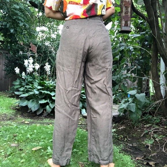Banana Republic Vintage Linen Trousers - Picture 3 of 8